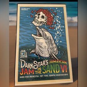 Grateful Dead Dark Stars Orchestra Jam in the Sand #VI Dolphin Concert Poster